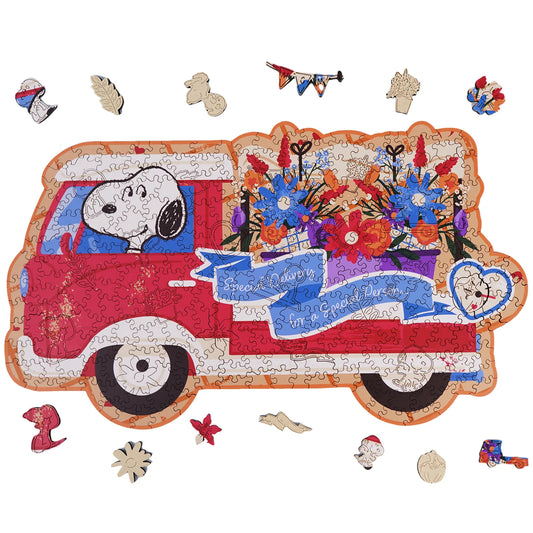 Blooms on Wheels, Snoopy Jigsaw Puzzles